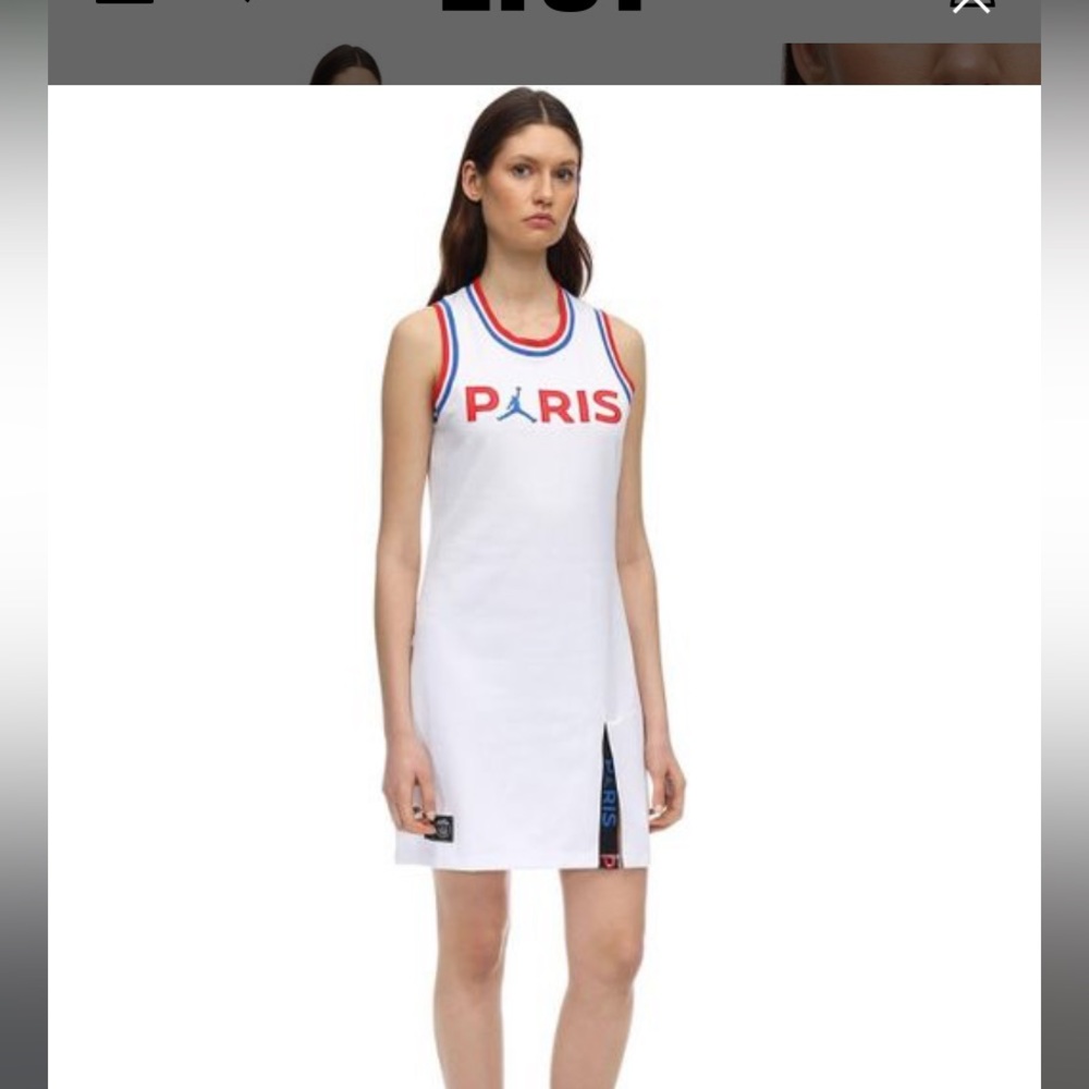 Nike Jordan knit dress Saint-Germain Women's White Jordan Psg Stretch Knit